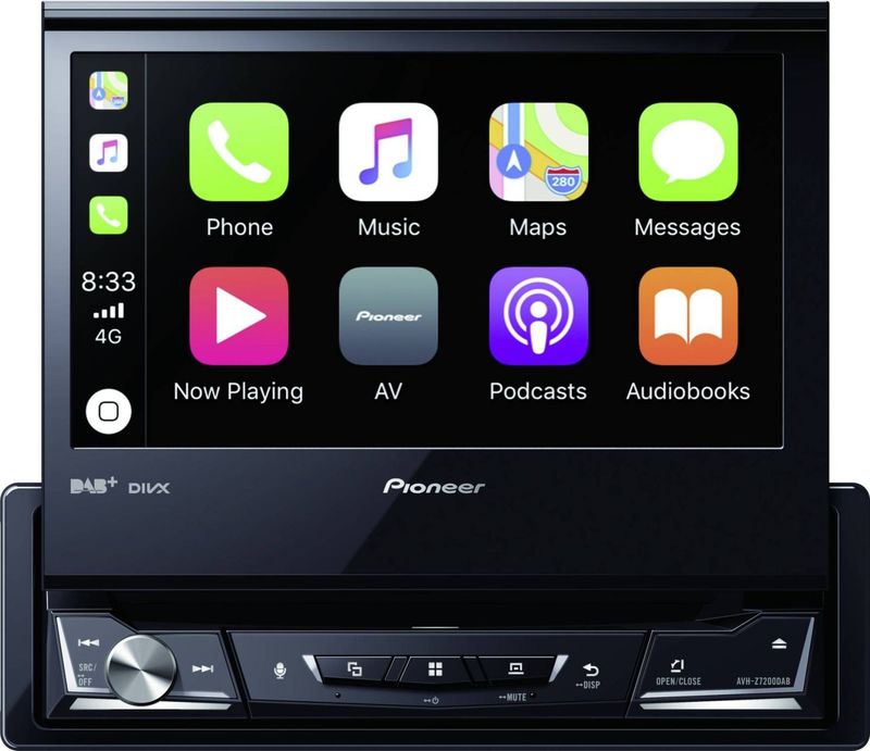 Pioneer AVH-Z7200DAB - DVD-Receiver - Display - 7 - Touchscreen - Einbaugerät - Single-DIN - 50 Watt x 4