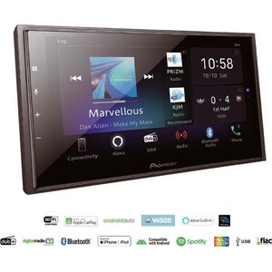 Pioneer - SPH-EVO64DAB - Multimedia 1-DIN Radio - DAB+ - WiFi - Draadloos Apple Carplay - Draadloos Android Auto
