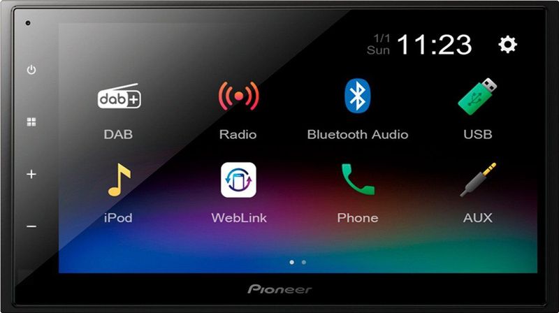 PIONEER - DMH-A340DAB - Multimedia Autoradio - 2 DIN - Bluetooth - DAB/DAB+