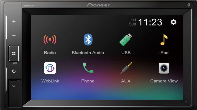 Pioneer - DMH-A240BT - Autoradio - Bluetooth - USB - 6,2 Inch Scherm - 2 Din