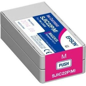Peach SJIC22P(M): Ink cartridge for ColorWorks C3500 (Magenta)