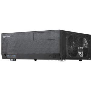 SilverStone SST-GD09B - Grandia HTPC ATX Desktop behuizing met hoog en geluidsarm koelsysteem, zwart