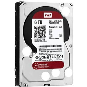 Western Digital - WD60EFRX - Harde Schijf - Rood - 6TB - SATA 64MB - 3.5 inch