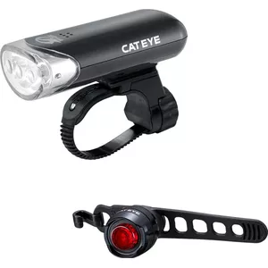 Cateye AMPP 400 Verlichtingsset – Voor- En Achterlicht, Oplaadbaar, 400 Lm Voor, 150 Lm Achter, Voor Stadsgebruik