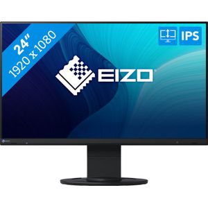 EIZO EV2460-BK LED-monitor Energielabel B (A - G) 60.5 cm (23.8 inch) 1920 x 1080 Pixel 16:9 5 ms VGA, DVI, DisplayPort, HDMI, Hoofdtelefoon (3.5 mm jackplug),