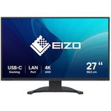 Eizo - EV2740X - Monitor - Zwart - 4K UHD - USB-C Docking