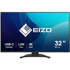 EIZO - FlexScan EV3240X - LED Display - Zwart - 31.5 Inch - 4K Ultra HD