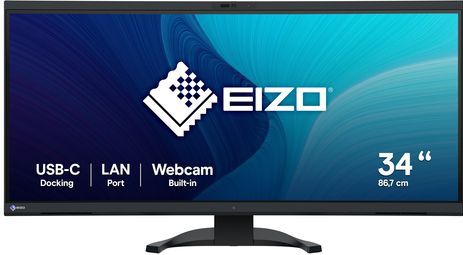 EIZO FlexScan EV3450XC-BK LED display 86,6 cm (34.1") 3440 x 1440 Pixels UltraWide Quad HD Zwart