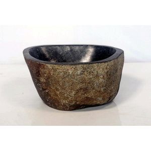 Teakea - Natuurstenen waskom | 37,5x37x15