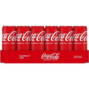 Frisdrank Coca Cola Regular Blik 330ml [24x]