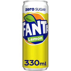 Fanta Lemon Zero Frisdrank 330 ml Blik