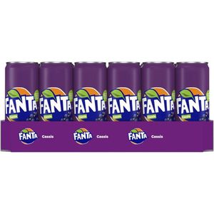 Fanta - Cassis - Frisdrank - Zwarte Bessen - 330 ml Blik