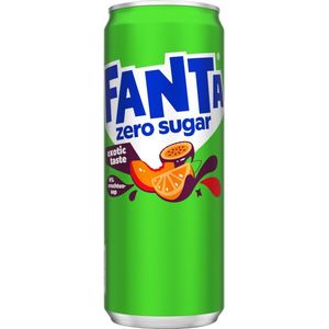 Fanta - Exotic Zero - Frisdrank - 0,33 L - Suikervrij - Bevat Vruchtensap