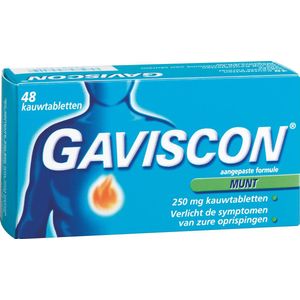 Gaviscon Munt - Maagzuurremmer - 48 Kauwtabletten