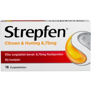 Strepfen Citroen & Honing - 1 x 16 zuigtabletten