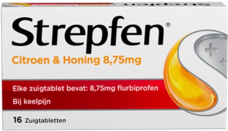 Strepfen Citroen & Honing - 1 x 16 zuigtabletten