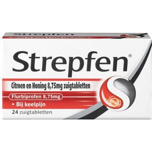 Strepfen Citroen & Honing - 1 x 24 zuigtabletten