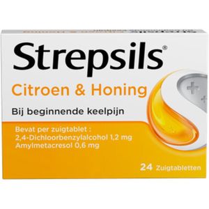 Strepsils Keelverzorging Citroen & Honing - 24 tabletten