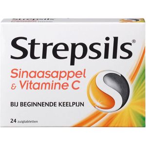 Strepsils Zuigtabletten Sinaasappel & Vitamine C 24 tabletten