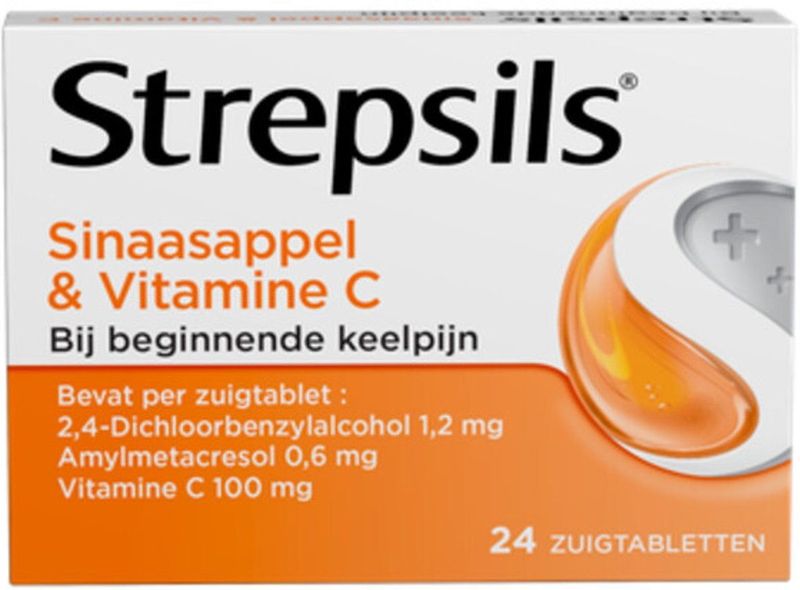 Strepsils Sinaasappel Vitamine C 24 Tabs