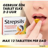 Strepsils Zuigtabletten Sinaasappel & Vitamine C 36 tabletten