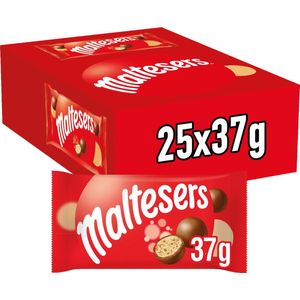 Maltesers Singles - melk chocolade snoepjes - uitdeelzakjes 25x37g