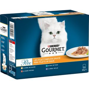 Sparpaket Gourmet Perle Gemischte Auswahl 24 x 85 g - Erlesene Streifen in Sauce