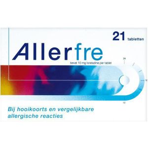 Allerfre Allergietabletten Loratadine 10 mg - 1 x 21 tabletten