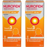 Nurofen Suspensie voor Kinderen Suikervrij 100 mg/5 ml 100 ml