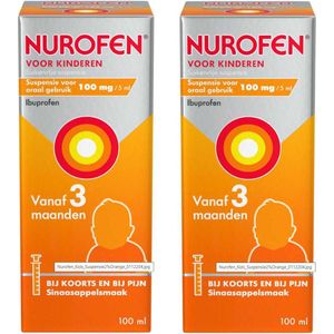 Nurofen Suspensie voor Kinderen Suikervrij 100 mg/5 ml 100 ml