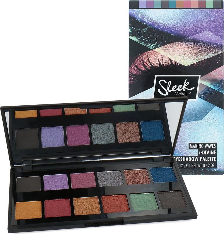 Sleek Oog make-up Oogschaduw iDivine Eyeshadow Palette Waves