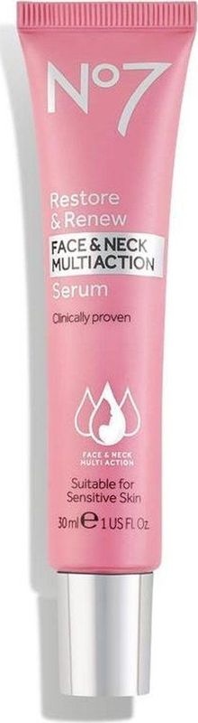 No7 Restore & Renew Face & Neck Multi Action Serum