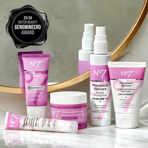 No7 Menopauze Huidverzorging Instant Cooling Mist - All Over Cooling Facial Mist voor Dagelijkse Menopauze Verlichting van Opvliegers - Hydraterende Glycerine + Verfrissend Rozenwater Kalmeert