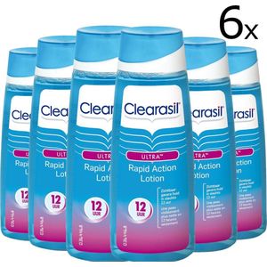 6x Clearasil Ultra Rapid Action Lotion 200 ml