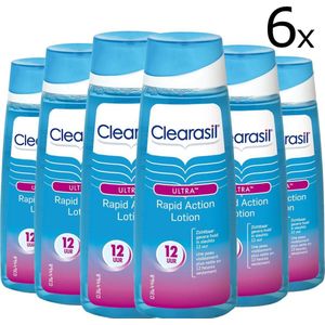 Clearasil Ultra Rapid Action Lotion - 6 x 200 ml - Reinigingslotion - Voordeelverpakking