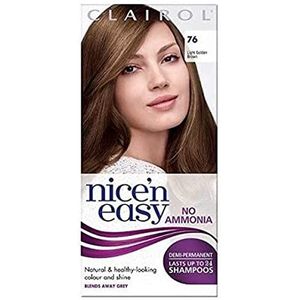 Clairol Nice'n Easy Semi-permanente haarkleur zonder ammoniak, 76 Light Golden Brown (lichtbruin)