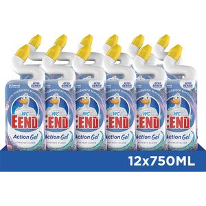 12x WC Eend Toiletreiniger Lavendel Fresh 750 ml