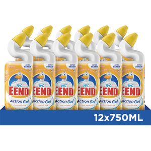 WC Eend Action Gel Citrus Splash - Toiletreiniger - 12 x 750 ml