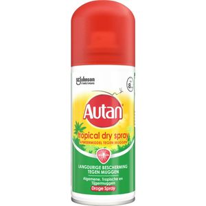 Autan - Tropical Dry Spray - 25% Deet - Travel Size - 100 ML
