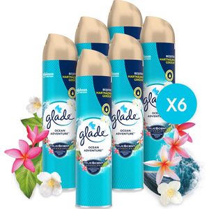 6x Glade Luchtverfrisser Spray Ocean Adventure 300 ml