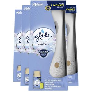 Glade Automatic Spray - Pure Clean Linen - 4 x 269 ml