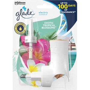 6x Glade Elektrische Geurverspreider Houder Tropical Blossoms 20 ml