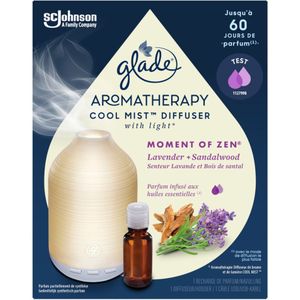 3x Glade Diffuser Aromatherapy Cool Mist Houder Moment Of Zen 1 set