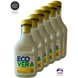 Ecover Gardenia & Vanille- Wasverzachter - 6 x 750 ml (150 Wasbeurten) - Voordeelverpakking