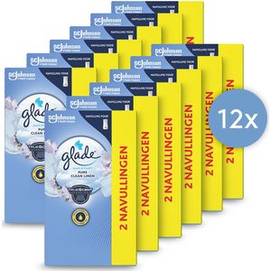 Glade Touch & Fresh Pure Clean Linen - Luchtverfrissers - duo navullingen - 2 x 10 ML