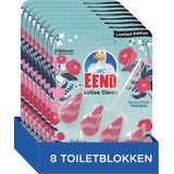 WC Eend - Toiletblok - Active Clean - First Kiss Flowers - 8 x 38,6 gr
