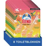 8x WC Eend Active Clean Toiletblok Tropical Summer 38,6 ml