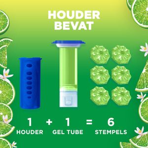 WC Eend - Fresh Discs - Toiletreiniger - Lime Zest - 6 Gel Discs