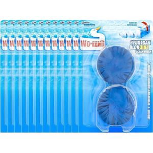 12x WC Eend Stortbakblok Blauw 2x 50 gr