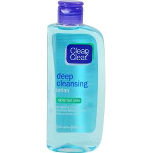 Clean & Clear - Deep Cleansing - Dieptereinigende Gezichtswater - 200 ml - Voor Gevoelige Huid